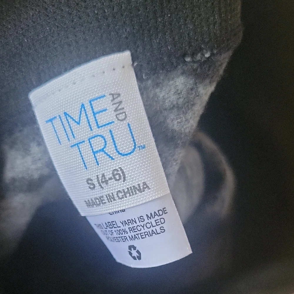 Time and Tru Kids' Camo Leggings - Black and Gray
